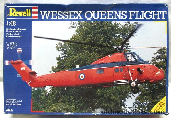 Revell 1/48 Westland Wessex Queens Flight - (Turbine-Powered Sikorsky S-58 Choctaw), 4484 plastic model kit
